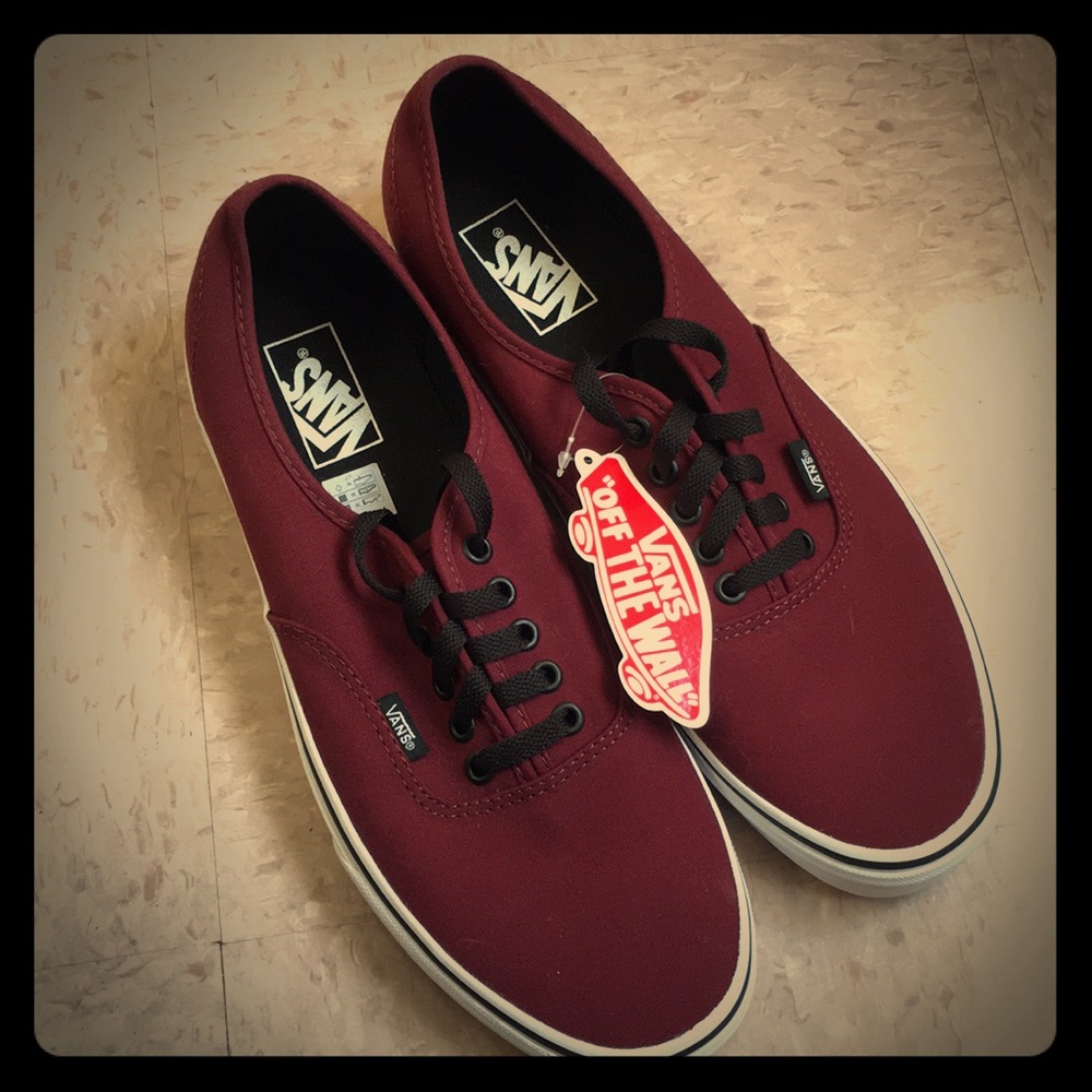 Maroon Authentic Vans